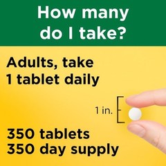 Nature Made Vitamin D3 1000 IU Tablets, 350 Count, Vitamin D, Dietary Supplement