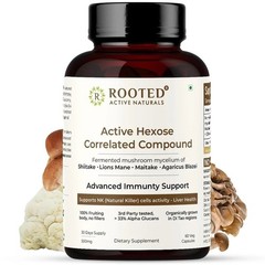 Rooted Active’s Organic Active Hexose Correlated Compound (60 Capsules) g575