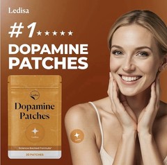Ledisa Dopamine Patches 30 Patch Mental Focus Latex Free 5-HTP Lion’s Mane