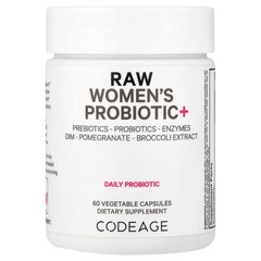 2 X Codeage, RAW Women’s Probiotic+, 60 Vegetable Capsules