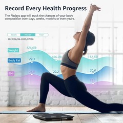 Posture Smart Body Weight Scale Digital BMI Fat Analyzer Bluetooth 400lb Black