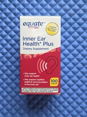 Equate Inner Ear Health Plus Caplets Dietary Supplement, 100 Ct .EXP 07/2027