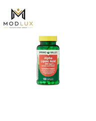 Spring Valley Alpha Lipoic Acid 200 mg Capsules, 100 Count