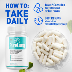 (5 Pack) PureLung Advanced Lung Support Supplement Pure Lung 300 Capsules