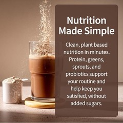 Delicious Chocolate Protein Powder – 20g Protein, Probiotics, Dairy-Free