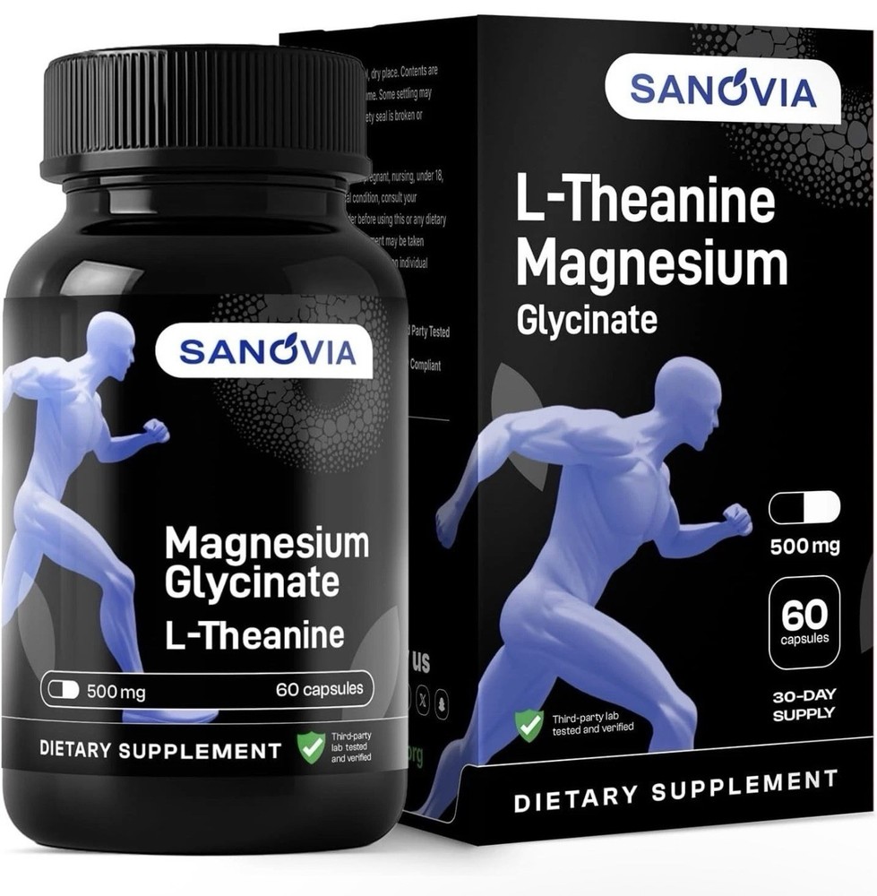 Magnesium Glycinate Sleep Support Supplement with L-Theanine Chamomile Melatonin