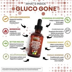 Clean Nutra Berberine with Ceylon Cinnamon Supplement Liquid Drops USA 2pack