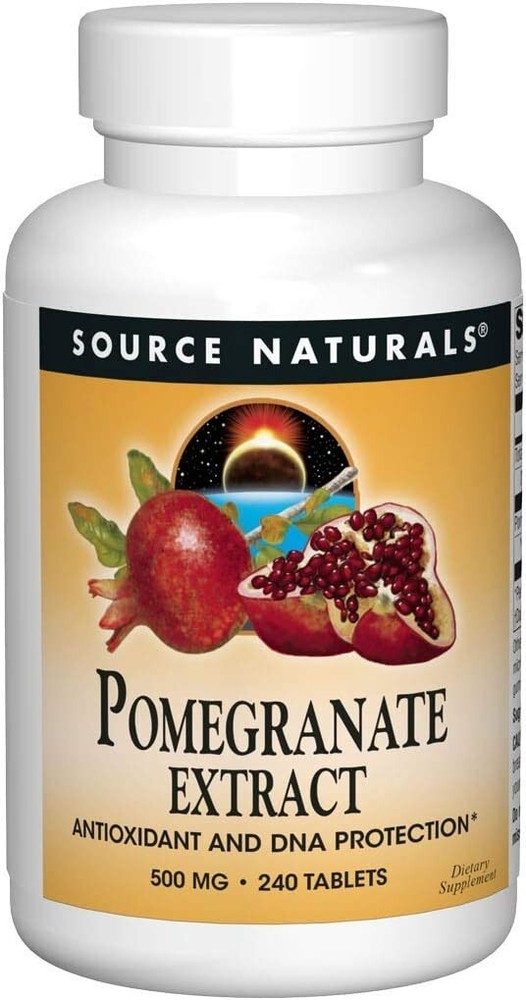 Source Naturals, Pomegranate Extract 500mg/ serving – 240 Tablet