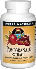 Source Naturals, Pomegranate Extract 500mg/ serving – 240 Tablet