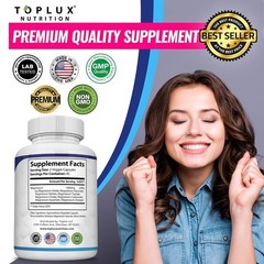 Toplux Magnesium Complex Supplement 1000mg – 90 Capsules for Muscle & Bone