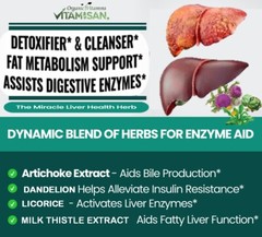 360 Capsules liver clean and detox 120 each chardon de marie Cardo Mariano