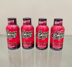 5-Hour Energy, Extra Strength, Berry, 1.93 Fl Oz, 4 Count – NEW