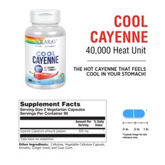 Solaray Cool Cool Cayenne 40,000 HU | 180 VegCaps