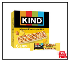 KIND Healthy Snack Bars, Mango Pineapple Nut, Gluten Free, 6 Count