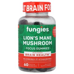 2 X Fungies, Lion’s Mane Mushroom Focus Gummies, Blueberry and Strawberry, 60 P