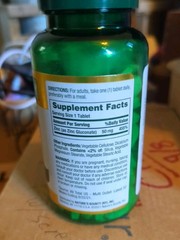 Nature’s Bounty Zinc 50 mg 100 Tablet Support Immume System EXP 08/2026