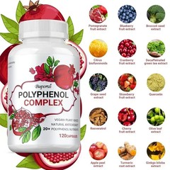 Polyphenols Complex 120pcs – Fights Aging, Brain, Skin and Digestive Health