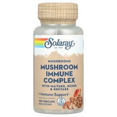 2 X Solaray, Mushroom Immune Complex with Maitake, Reishi & Shiitake, 100 VegCa