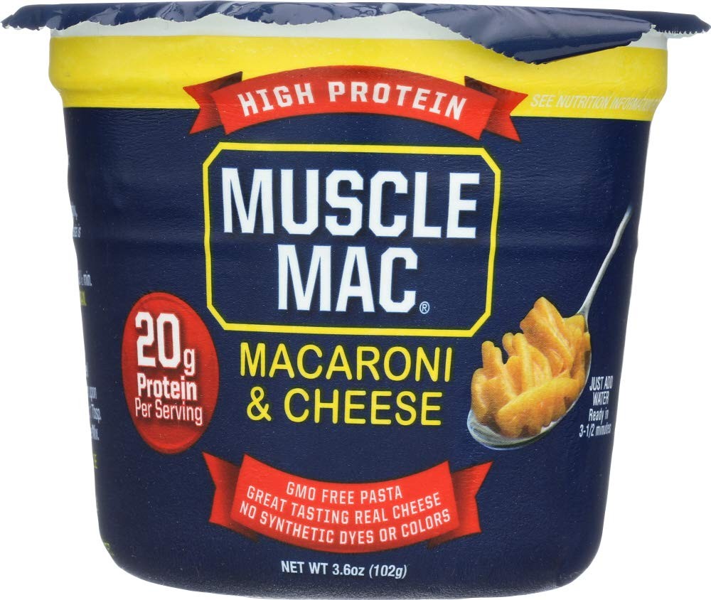 Muscle Mac High Protein Microwave Macaroni Cheese Cup 10.8 Ounce Pack of 3