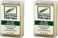 – Tea Tree & Menthol Toothpicks (100 Count) (2-Pack)