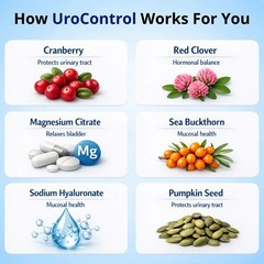 Lovy Urocontrol Capsules Bladder Support Supplement 60ct Non-GMO Vegan Exp5/2028