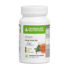 HERBALIFE AFRESH ENERGY DRINK MIX NATURAL TULASI FLAVOR 50GM WITH LONG EXPIRY