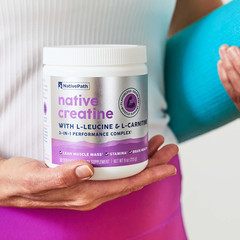 Nativepath Creatine Monohydrate Powder L-Leucine L-Carnitine 30 Servin EXP:09/27