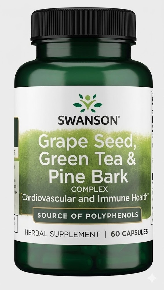 Grape Seed, Green Tea & Pine Bark Complex 60 Capsules