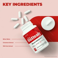 BioSteady Capsules, Bio Steady Blood Optimizer Supplement – 2 Pack