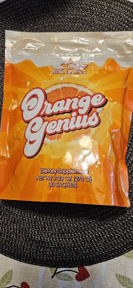 “Vida Divina Orange Genius Dietary Supplement 30 Sachets, 9.23 oz”