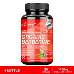 Organic Berberine-with Ceylon Cinnamon-Healthy Cholesterol,Heart Health & Immune