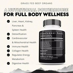 1-3 bottles – Ancestral Supplements Grass-Fed Beef Organ Supplement | Non-GMO