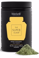 WelleCo Australia The Super Elixir Daily Greens Lemon & Ginger Flavor Exp 2/27