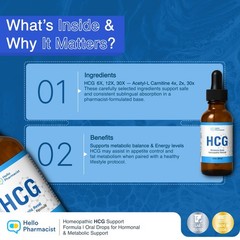 Hellopharmacist hcg-metabolic reset diet drops weight management supplement 2oz