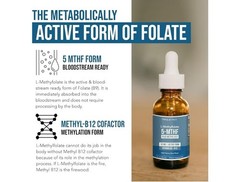 Triquetra L-Methylfolate 5-MTHF + Methyl B12 Drops 15mg Berry 1 fl oz