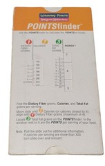 Weight Watchers / WW 2000 – 2001 Winning Points Finder Slide Slider Calculator