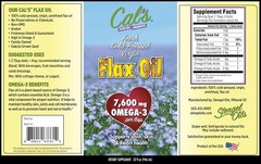 Cal’s Flax Oil Organic Pure Essential Cold-Pressed Flaxseed Oil 32 oz