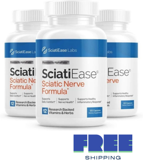 3 Packs SciatiEase Labs Sciati Ease Sciatic Nerve Formula 120 Cap updated