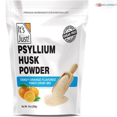 Finely Ground Psyllium Husk Powder for Keto Baking – Tangy Orange Flavor, 10 oz