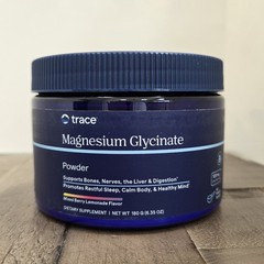 Trace Minerals Magnesium Glycinate Powder Mixed Berry Lemonade 180g 60 Scoops