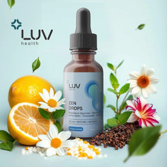 Zen And Drops Drops: Stress Assistance Anxiety With Magnesium Glycinate,1-3p