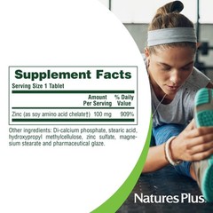 Mega Zinc 100mg Sustained Release Tablets – 90 Count – Vegetarian, Gluten Free,