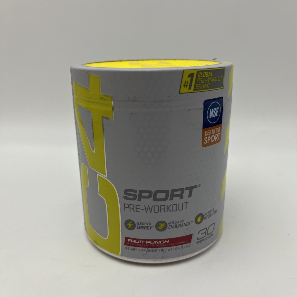 C4 Sport®, Pre-Workout, Fruit Punch, 7.4 oz (210 g) 30 Servings- best by 4/2026