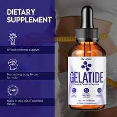 (5 Pack) Gelatide Weight Management Drops, Gelatide Daily Health Support (10oz)