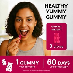 Vitamin BComplex Gummies for Women & Men Vitamin B12, B1, B2, B3, B5, B6, B7…