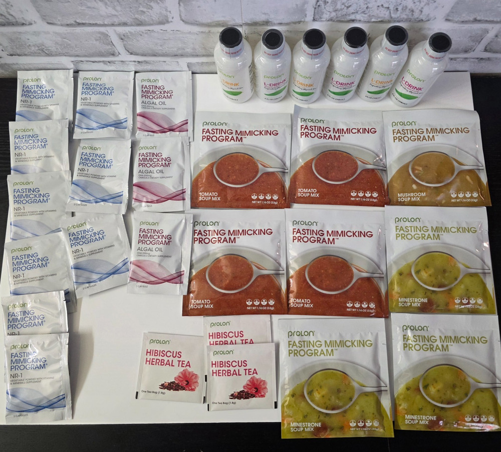 ProLon Fasting Program Extras, L Drinks, Soup, Tea, NR-1 and Algal Oil