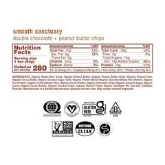 Gomacro Organic Macrobar Double Chocolate Peanut Butter Chip 2.3 Oz