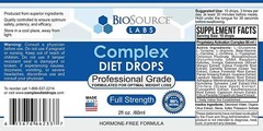 Complex Diet Drops – Natural Weight Management Drops Unisex 2 oz – Pack of 4