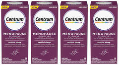 Pack 4 Centrum Menopause Support Sleep Supplement, 28 Tablets Each, 4/26