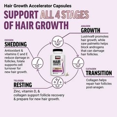 Hair Growth Soft Chews Thicker Stronger Hair 60 Mixed Berry Reduce Wrinkles